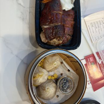 Dim Sum Sam - Roast duck quarter and Shanghai Juice Pork and Crabmeat Dumplings - Barbeque Near Me - New York, New York