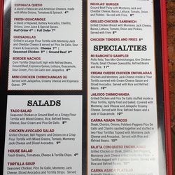 Mi Ranchito Cafe - Menu