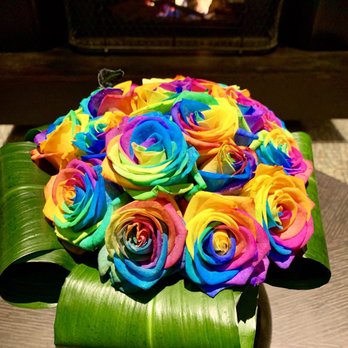 Kimpton Fitzroy London - These rainbow roses are everywhere! - Hotels Near Me - London, XGL