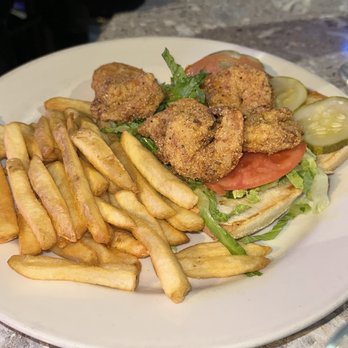 Buddy Guy's Legends - Shrimp po-boy sandwich with fires . Very good and the shrimp were a nice size ! - Jazz & Blues Near Me - Chicago, Illinois
