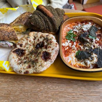 Yellow The Cafe - Zaatar Egg Croissant, Urfa-thing Egg Bagel, Wood fired shakshuka - Bakeries Near Me - Washington, DC, District of Columbia