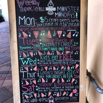 Pizza Rox - Daily specials. - Pizza Near Me - Boynton Beach, Florida