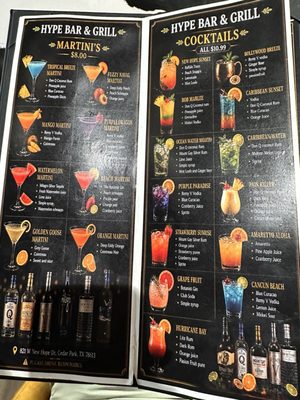 Menu photo 2 Hype Bar and Grill Cedar Park, TX