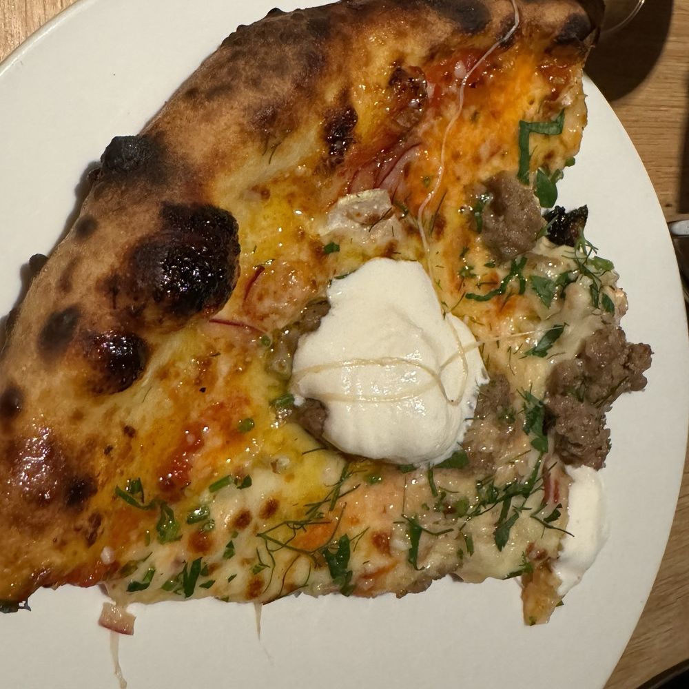 Fennel sausage pizza