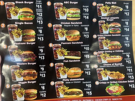 Menu photo 1 The Burger Shack Fresno, CA Menu photo 1 The Burger Shack Fresno, CA
