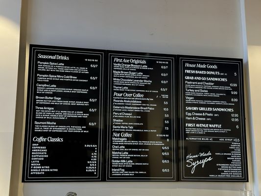 Menu photo 3 F1rst Avenue Coffee Spokane, WA