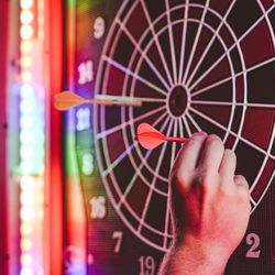 Billiards of Springfield's high-tech dart boards, for friendly competition with friends and patrons
