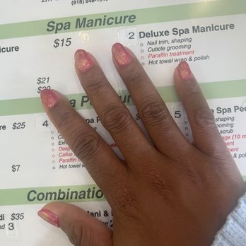 Stella Making Beauty - Love this nail color! And the made my natural nails almond shape. Very patient and helpful! - Nail Salons Near Me - Burbank, California