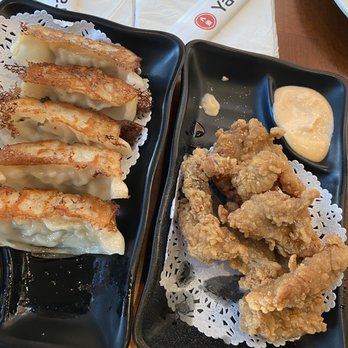 Yaraku Ramen - Gyoza and popcorn chicken - Ramen Near Me - Edison, New Jersey Yaraku Ramen - Gyoza and popcorn chicken - Ramen Near Me - Edison, New Jersey