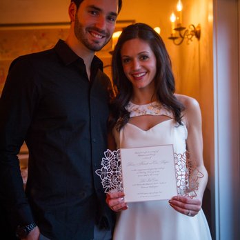 Stationery Bliss - The Bachelorette's Desiree Hartsock and Chris Siegfried with their Stationery Bliss Invitation - Cards & Stationery Near Me - Miami, Florida Stationery Bliss - The Bachelorette's Desiree Hartsock and Chris Siegfried with their Stationery Bliss Invitation - Cards & Stationery Near Me - Miami, Florida