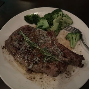 KJ's Steakhouse - Bone-in Ribeye with broccoli - Seafood Near Me - Fort Myers, Florida