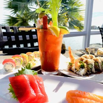 Parkers' Lighthouse - Bloody Mary and sushi - Seafood Near Me - Long Beach, California Parkers' Lighthouse - Bloody Mary and sushi - Seafood Near Me - Long Beach, California