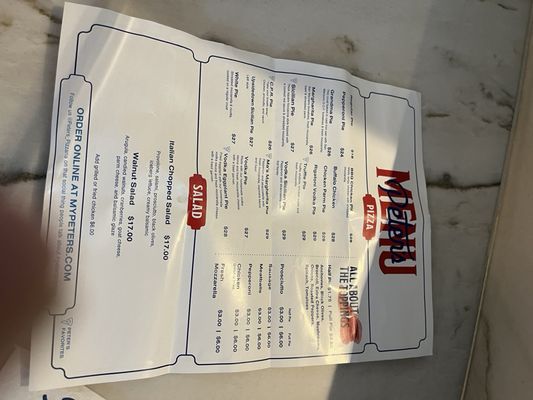 Menu photo 6 Peter’s Pizzeria Pompano Beach, FL Menu photo 6 Peter’s Pizzeria Pompano Beach, FL