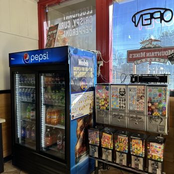 Mountain Mike's Pizza - Coin-op toys/stickers and beverage fridge - Pizza Near Me - San Jose, California Mountain Mike's Pizza - Coin-op toys/stickers and beverage fridge - Pizza Near Me - San Jose, California
