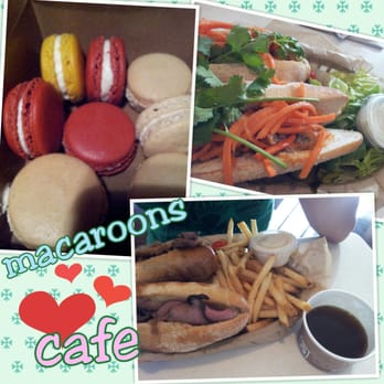 La Tour Cafe - some macaroons, a chix meatball viet sandwich, and a roast beef sandwich - Cafes Near Me - Honolulu, Hawaii La Tour Cafe - some macaroons, a chix meatball viet sandwich, and a roast beef sandwich - Cafes Near Me - Honolulu, Hawaii