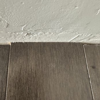 Marco Ramirez Hardwood Floor - Does this look like a 1/4" gap? The plank is touching the wall! - Flooring Near Me - Oakland, California Marco Ramirez Hardwood Floor - Does this look like a 1/4" gap? The plank is touching the wall! - Flooring Near Me - Oakland, California