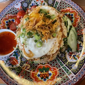 Kedai Makan - Nasi goreng kampung - fried rice dish with prawns - Malaysian Near Me - Seattle, Washington Kedai Makan - Nasi goreng kampung - fried rice dish with prawns - Malaysian Near Me - Seattle, Washington