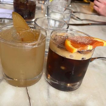 Claro - Drinks- Camaleon (left) and Corajillo Shakerito (right) - Mexican Near Me - Brooklyn, New York