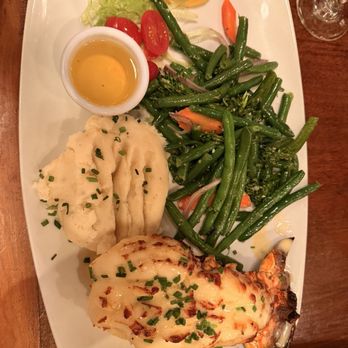 Boat House Bar & Grill - Lobster Tail with daily vegetable and mashed potatoes - Bars Near Me - Key West, Florida Boat House Bar & Grill - Lobster Tail with daily vegetable and mashed potatoes - Bars Near Me - Key West, Florida