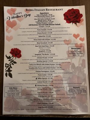 Menu photo 1 Roma's  Italian Restaurant Sallisaw, OK