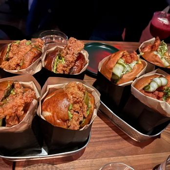 Double Chicken Please - Salted Duck Egg Sandwich - Cocktail Bars Near Me - New York, New York Double Chicken Please - Salted Duck Egg Sandwich - Cocktail Bars Near Me - New York, New York