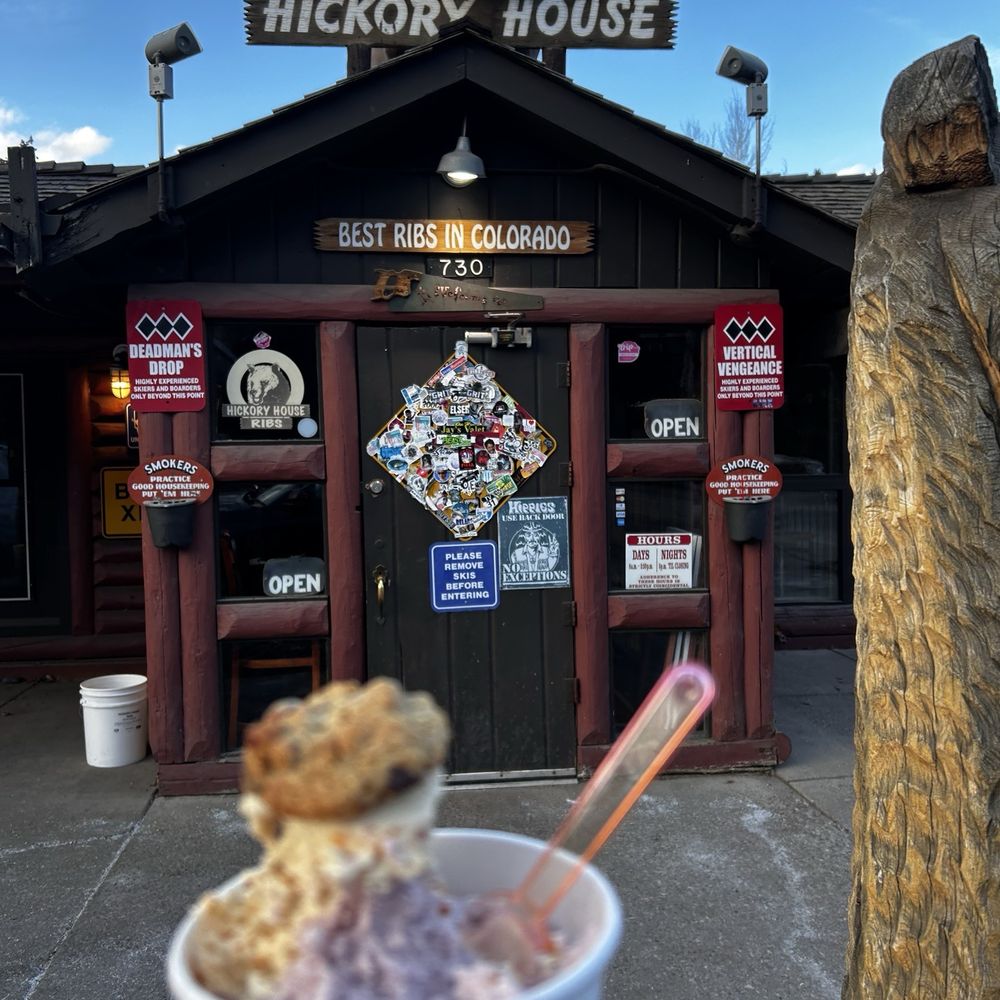 Hickory House Ribs - Street parking by the front door - Barbeque Near Me - Aspen, Colorado