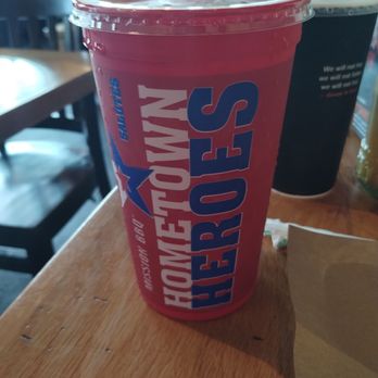 Mission BBQ - The cups for beverages. - Barbeque Near Me - Lynchburg, Virginia Mission BBQ - The cups for beverages. - Barbeque Near Me - Lynchburg, Virginia