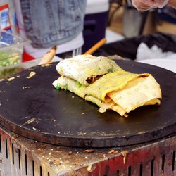 Seattle Street Food Festival - KungFu JianBing's Teriyaki Chicken JianBing ($12).