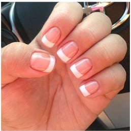 Gel French tip by Nina!