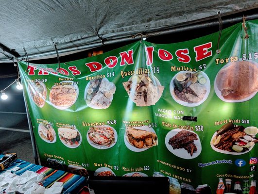 Menu photo 2 Tacos Don Jose Portland, OR