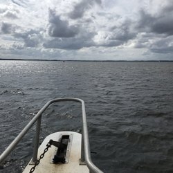 Captain Tyrone Fishing Charter - Looking over bow.