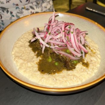 Amelia's 1931 - Seco de Res over Risotto - Cuban Near Me - Miami, Florida Amelia's 1931 - Seco de Res over Risotto - Cuban Near Me - Miami, Florida