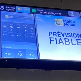 STM - Monitor allows customers to see when the next train is due. - Public Transportation Near Me - Montreal, Quebec STM - Monitor allows customers to see when the next train is due. - Public Transportation Near Me - Montreal, Quebec