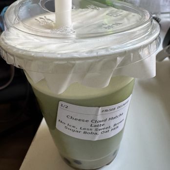 Bliss Matcha and Beyond - Cheese Cloud Matcha Latte - Coffee & Tea Near Me - New Haven, Connecticut Bliss Matcha and Beyond - Cheese Cloud Matcha Latte - Coffee & Tea Near Me - New Haven, Connecticut