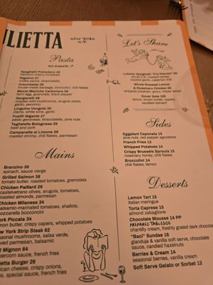 Menu photo 1 Giulietta New York, NY