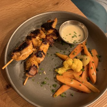 AMBAR Restaurant, Capitol Hill - Chicken skewers. Get ready for more than one. - Modern European Near Me - Washington, DC, District of Columbia AMBAR Restaurant, Capitol Hill - Chicken skewers. Get ready for more than one. - Modern European Near Me - Washington, DC, District of Columbia