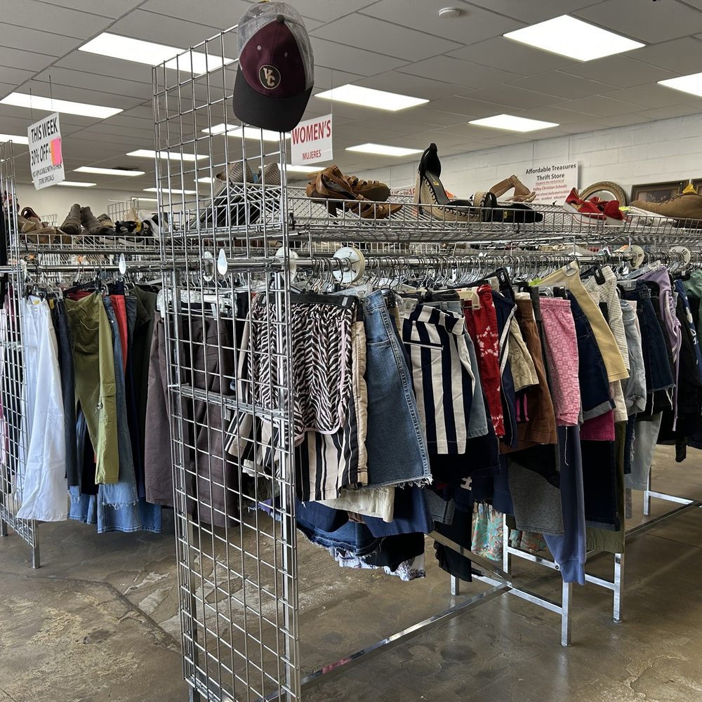 Affordable Treasures - 1/26/26 Clothes also neatly hung & categorized - Thrift Stores Near Me - Bellflower, California