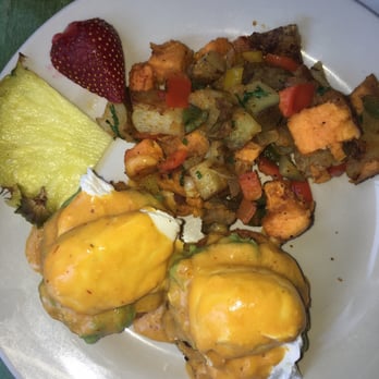 Yuca Bar - Crab cake Benedict - Latin American Near Me - New York, New York Yuca Bar - Crab cake Benedict - Latin American Near Me - New York, New York