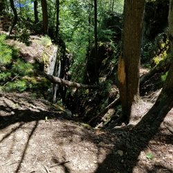Old Furnace State Park - Steep drop down