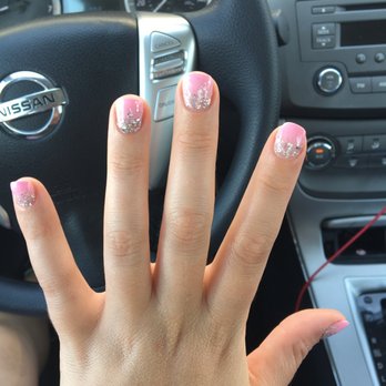 3D Nails - Beautiful ombré glitter gel nails :) - Nail Salons Near Me - Cypress, California