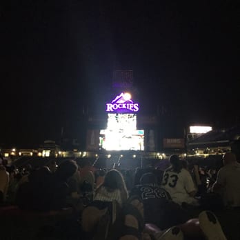 Coors Field - Scoreboard lit up before the fireworks. - Stadiums & Arenas Near Me - Denver, Colorado