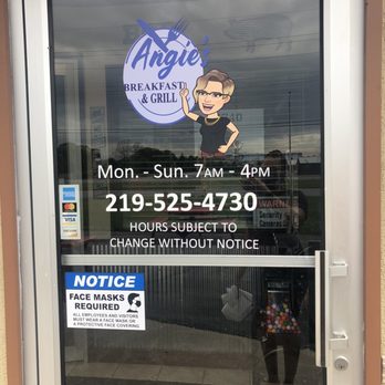 Angie’s Breakfast And Grill - Angie has her own emoji on the front door! How can you lose with that? - Breakfast & Brunch Near Me - Merrillville, Indiana Angie’s Breakfast And Grill - Angie has her own emoji on the front door! How can you lose with that? - Breakfast & Brunch Near Me - Merrillville, Indiana