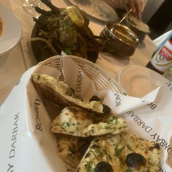 Bombay Darbar - Naan garlic and lamb - Indian Near Me - Doral, Florida