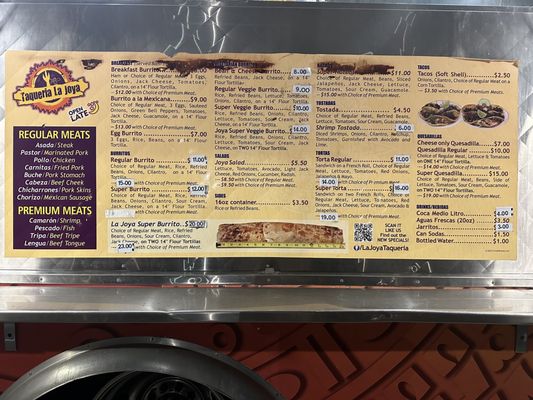 Menu photo 4 La Joya Taco Truck Vallejo, CA
