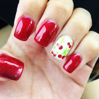 Nails Art - Cherry Love by Vivian - Nail Salons Near Me - Cypress, California Nails Art - Cherry Love by Vivian - Nail Salons Near Me - Cypress, California