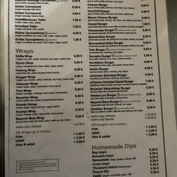 Yoyo Foodworld - English menu