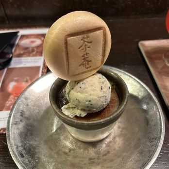 Cha-An - Black Sesame Creame Brulee - Japanese Near Me - New York, New York Cha-An - Black Sesame Creame Brulee - Japanese Near Me - New York, New York