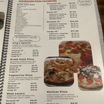 Kings Pizza & Italian Restaurant - Menu - Pizza Near Me - King George, Virginia