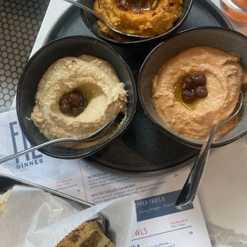 Cafe Fili - Hummus Trio - Mediterranean Near Me - Washington, DC, District of Columbia Cafe Fili - Hummus Trio - Mediterranean Near Me - Washington, DC, District of Columbia