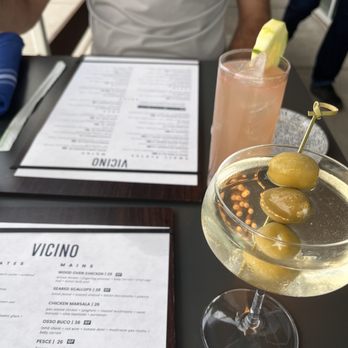 Vicino - Dirty martini (yes the have blue cheese olives!) - Italian Near Me - Indianapolis, Indiana Vicino - Dirty martini (yes the have blue cheese olives!) - Italian Near Me - Indianapolis, Indiana